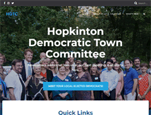 Tablet Screenshot of hopkintondemocrats.org